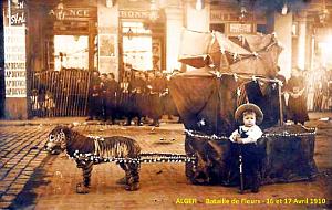 ALGER - BATAILLE DE FLEURS - 1910 - 16 ET 17 AVRIL